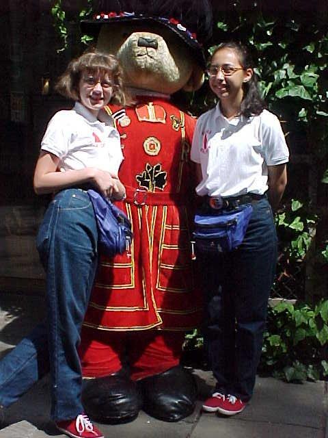 Pictures with the Beefeater Bear
