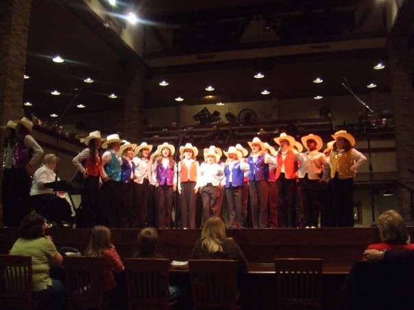 2568_505073468356_179501047_30197105_5786686_n.jpg - Here we are performing at the Carriage House, part of the Dolly Parton Dixie Stampede.